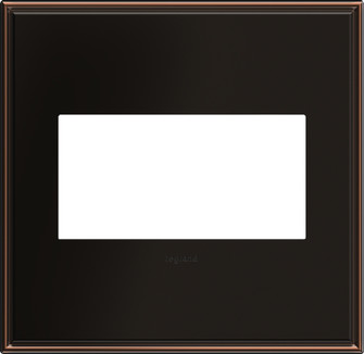 adorne Two-Gang Screwless Wall Plate in Oil Rubbed Bronze (246|AWC2GOB4)
