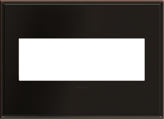 adorne Three-Gang Screwless Wall Plate in Oil Rubbed Bronze (246|AWC3GOB4)