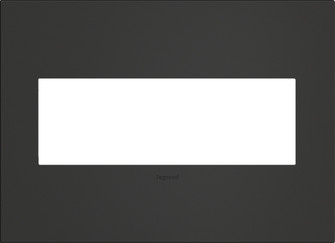 adorne Three-Gang Screwless Wall Plate in Satin Black (246|AWC3GSBL4)