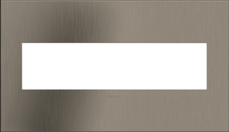 adorne Four-Gang Screwless Wall Plate in Satin Nickel (246|AWC4GSN4)