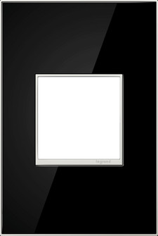 adorne One-Gang Screwless Wall Plate in Mirror Black (246|AWM1G2MB4)