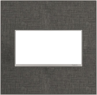 adorne Two-Gang Screwless Wall Plate in Slate Linen (246|AWM2GSL4)