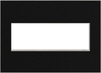 adorne Three-Gang Screwless Wall Plate in Black Stainless (246|AWM3GBLS4)
