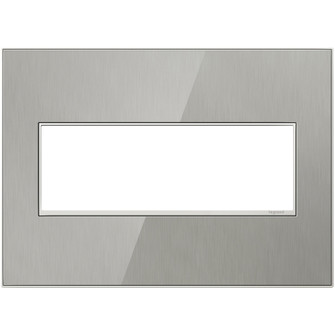 adorne Three-Gang Screwless Wall Plate in Brushed Stainless (246|AWM3GMS4)