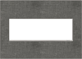 adorne Three-Gang Screwless Wall Plate in Slate Linen (246|AWM3GSL4)
