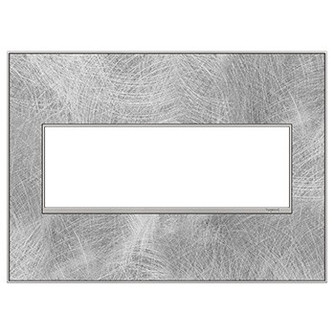 Adorne Gang Wall Plate in Spiraled Stainless (246|AWM3GSP4)