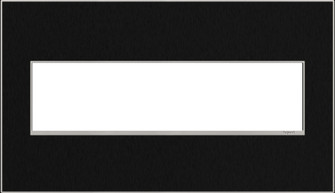 adorne Four-Gang Screwless Wall Plate in Black Stainless (246|AWM4GBLS4)