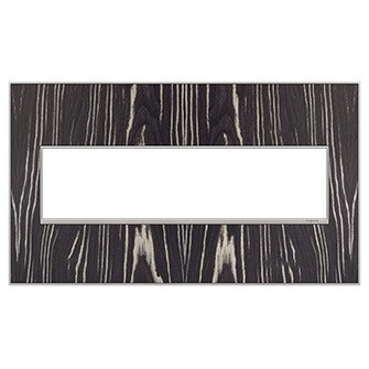 Adorne Four-Gang Screwless Wall Plate in Macassar (246|AWM4GMA4)