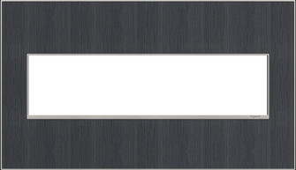 adorne Four-Gang Screwless Wall Plate in Rustic Gray (246|AWM4GRG4)