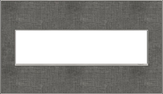 adorne Four-Gang Screwless Wall Plate in Slate Linen (246|AWM4GSL4)