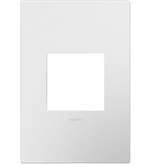 Adorne One-Gang Screwless Wall Plate with Microban in White (246|AWP1G2WHW10)