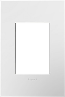 adorne One-Gang-Plus Screwless Wall Plate with Microban in Gloss White (246|AWP1G3WH4)