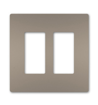 radiant Two-Gang Screwless Wall Plate in Nickel (246|RWP262NI)