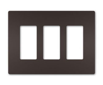 radiant Three-Gang Screwless Wall Plate, in Dark Bronze (246|RWP263DBCC6)