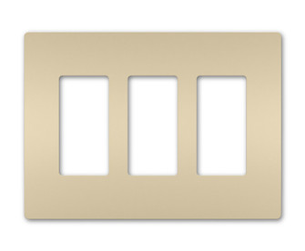 radiant Three-Gang Screwless Wall Plate in Ivory (246|RWP263I)