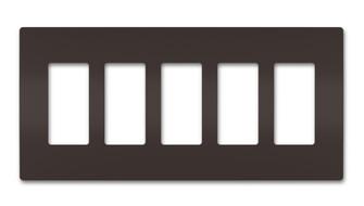 radiant Five-Gang Screwless Wall Plate in Brown (246|RWP265)