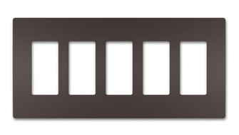 radiant Five-Gang Screwless Wall Plate in Dark Bronze (246|RWP265DB)