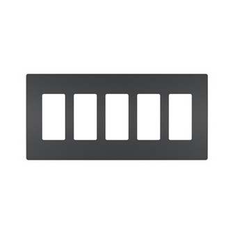 radiant Five-Gang Screwless Wall Plate in Graphite (246|RWP265G)