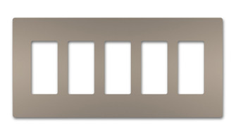 radiant Five-Gang Screwless Wall Plate in Nickel (246|RWP265NI)