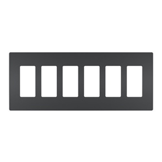 radiant Six-Gang Screwless Wall Plate in Graphite (246|RWP266G)