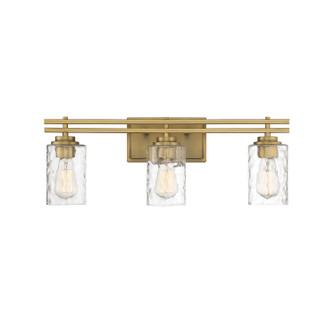 Baxter Three Light Bathroom Vanity in Warm Brass (159|V6-L8-6090-3-322)