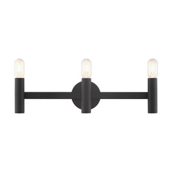 Copenhagen Three Light Vanity in Black (107|10343-04)