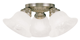 Edgemont Three Light Ceiling Mount in Antique Brass (107|1529-01)