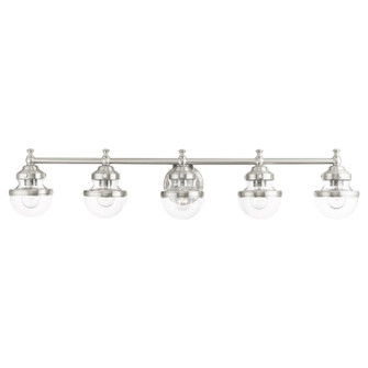 Oldwick Five Light Vanity in Brushed Nickel (107|17415-91)