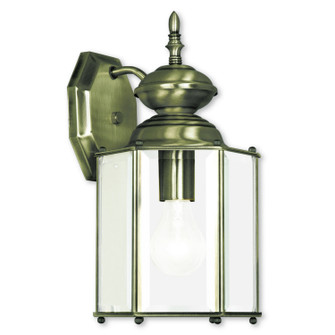 Outdoor Basics One Light Outdoor Wall Lantern in Antique Brass (107|2007-01)