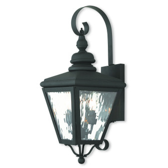 Cambridge Two Light Outdoor Wall Lantern in Black (107|2031-04)