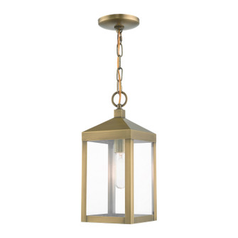 Nyack One Light Outdoor Pendant in Antique Brass (107|20591-01)
