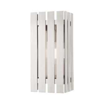 Greenwich One Light Outdoor Wall Lantern in Brushed Nickel (107|20752-91)