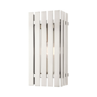 Greenwich One Light Outdoor Wall Lantern in Brushed Nickel (107|20753-91)