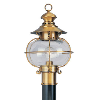 Harbor One Light Outdoor Post-Top Lanterm in Flemish Brass (107|2224-22)