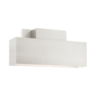 Lynx Two Light Outdoor Wall Sconce in Brushed Nickel (107|22424-91)