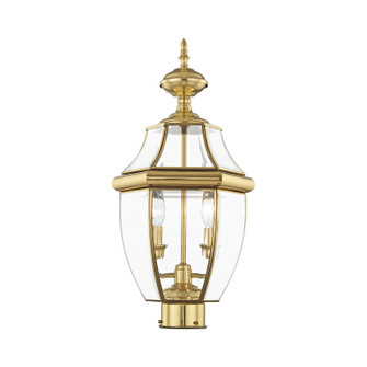 Monterey Two Light Outdoor Post Lantern in Polished Brass (107|2254-02)