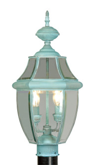 Monterey Two Light Outdoor Post Lantern in Verdigris (107|2254-06)