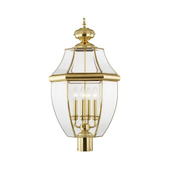 Monterey Four Light Outdoor Post Lantern in Polished Brass (107|2358-02)