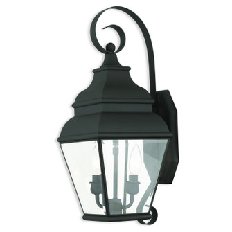 Exeter Two Light Outdoor Wall Lantern in Black (107|2591-04)