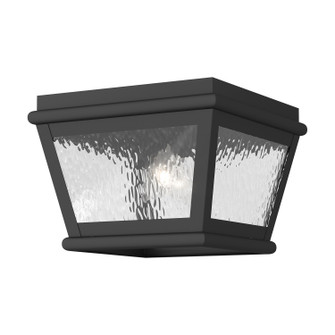 Exeter Two Light Outdoor Ceiling Mount in Black (107|2611-04)