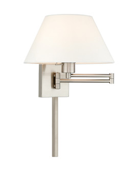 Swing Arm Wall Lamps One Light Swing Arm Wall Lamp in Brushed Nickel (107|40039-91)