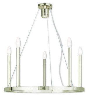 Alpine Five Light Chandelier in Polished Nickel (107|40245-35)