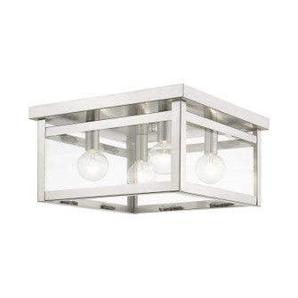 Milford Four Light Ceiling Mount in Brushed Nickel (107|4032-91)