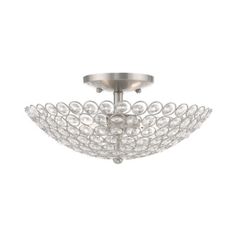 Cassandra Two Light Ceiling Mount in Brushed Nickel (107|40443-91)