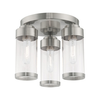 Hillcrest Three Light Ceiling Mount in Brushed Nickel (107|40474-91)