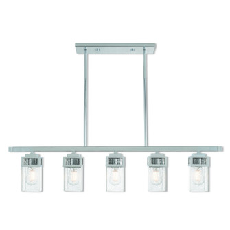 Harding Five Light Linear Chandelier in Polished Chrome (107|40594-05)