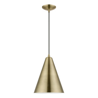 Dulce One Light Pendant in Antique Brass (107|40852-01)