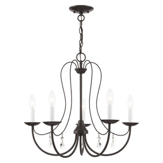 Mirabella Five Light Chandelier in English Bronze (107|40865-92)