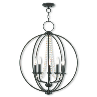 Arabella Five Light Chandelier in English Bronze (107|40915-92)