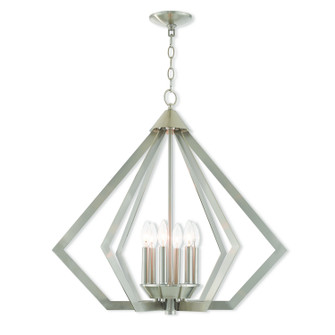 Prism Six Light Chandelier in Brushed Nickel (107|40926-91)